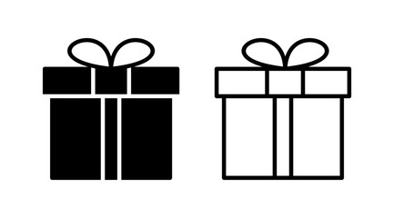Gift icon vector. gift box icon. birthday gift