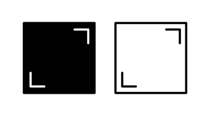 Fullscreen icon vector. expand fullscreen icon