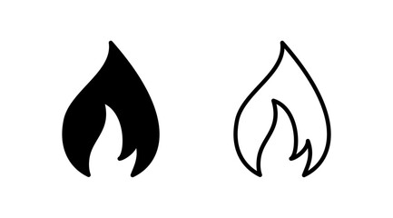 Fire icon vector. fire flame icon