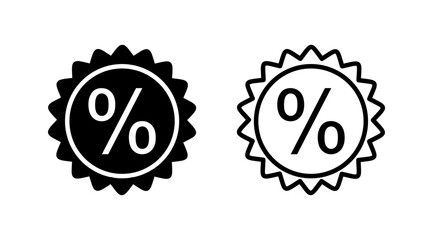 Discount icon vector. shopping tags. percentage icon