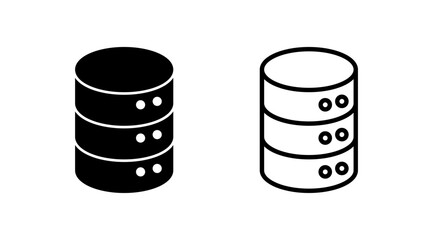 Database icon vector. server icon. storage