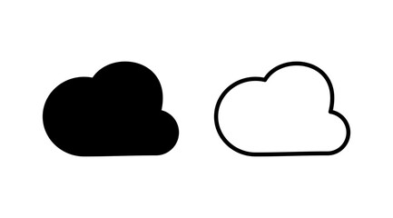 Cloud icon vector. cloud data. cloud services