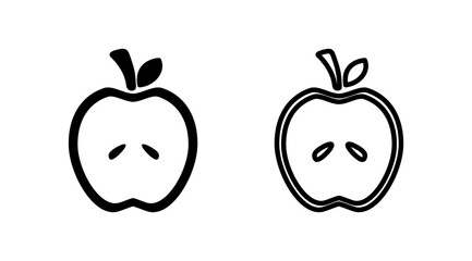 Apple icon vector. apple symbol
