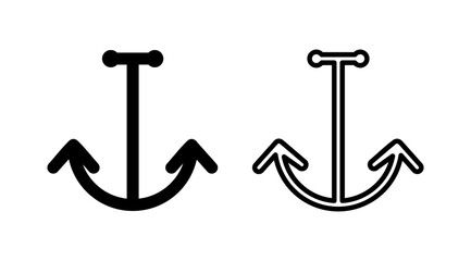 Anchor icon vector. Anchor sign. marine symbol