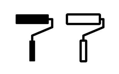 Roller icon. Paint roller for paint. Attribute of construction or repair.