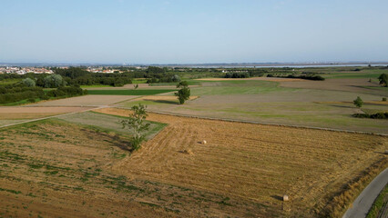 Obraz premium Aerial View of rural landscape