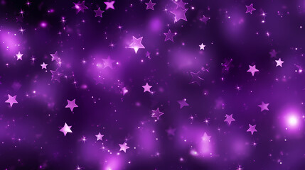 Purple Background with Stars - Generative AI