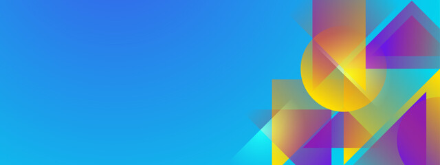 abstract gradient geometric banner