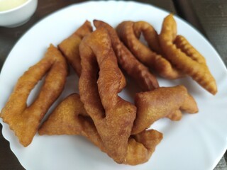 delicious donuts on a white plate