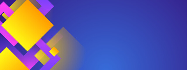 abstract gradient geometric banner