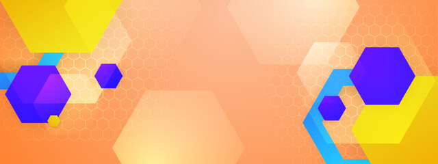 abstract gradient geometric banner