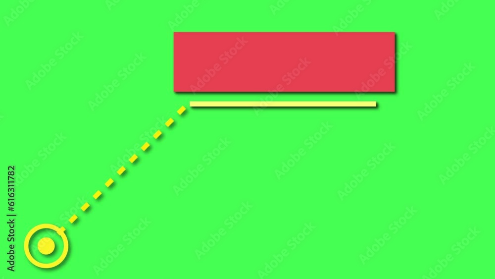 Wall mural Call out title action hud, Colorful simple minimalistic lower third animation. Empty lower third for custom messages text animated ready to use. simple lower third vanishing title strap infographic.
