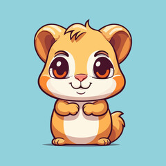Cute chipmunk illustration, perfect for children's books, websites, and merchandise. Add charm to your projects with this adorable rodent character