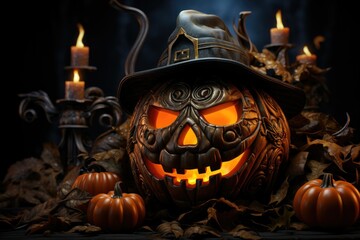 pumpkin jack-o halloween