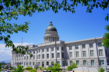 Salt lake city, UT USA - 06 16 2023: Capitol building of Utah at salt lake city