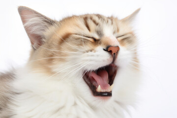 Generative AI.
a cute sleepy cat yawning
