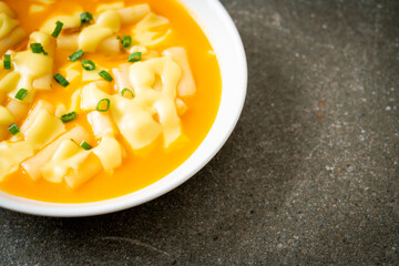 tteokbokki with cheese or Korean rice cake with cheese