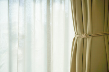 curtain with window and sunlight