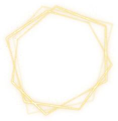 Mystical Golden Light Border