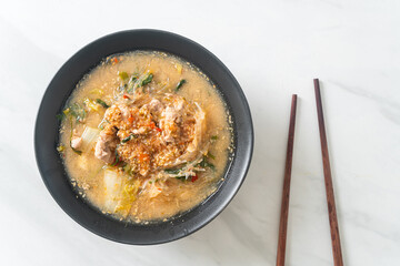 Sukiyaki Soup with Pork in Thai Style