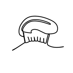 one line art of chef hat