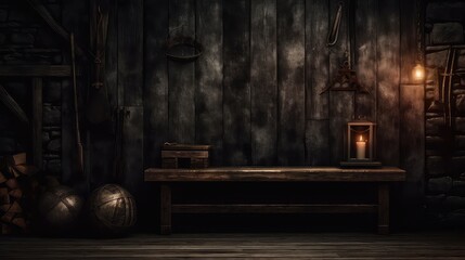 Rich and deep wood texture Dark and Moody Wall Background for Presentation, rustic black and golden wood background