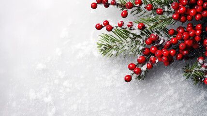 Christmas background concept. Top view of Christmas . Generative Ai