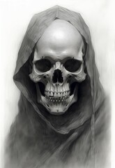 Fototapeta premium ドクロイメージ,Generative AI AI画像