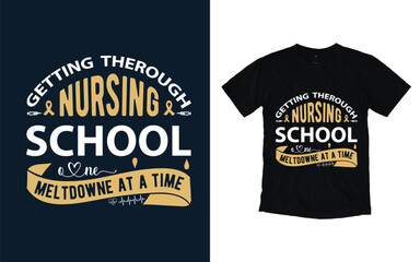Nurse typography t-shirt design, nurse day t-shirt design, Nurse T-Shirt Designs Bundle, Vector graphic, typographic poster, nurse t-shirt design.