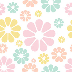 seamless background with flowers