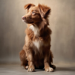 Dog portrait, Generative Ai