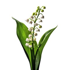 Lily of the Valley photo on a white background