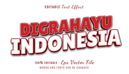 digrahayu indonesia 3d text effect design