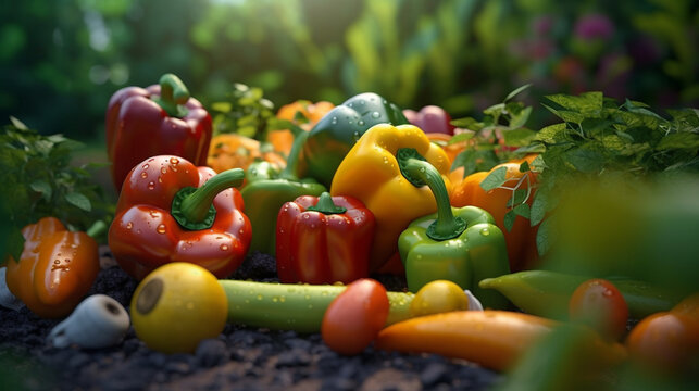 vegetables on the table HD 8K wallpaper Stock Photographic Image