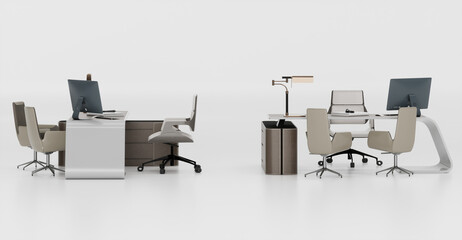 3d render of CEO table