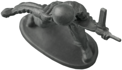 Little plastic toy army soldiers