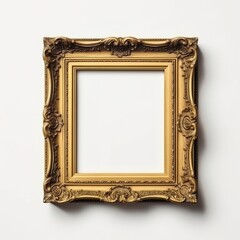Painting frame on white background