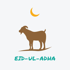 minimalist eid ul adha design eid greetings card islamic muslim celebrations camel goat sheep design 