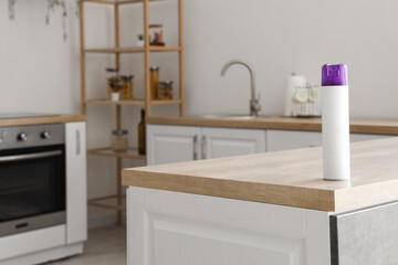 Fototapeta na wymiar Air freshener on counter in kitchen
