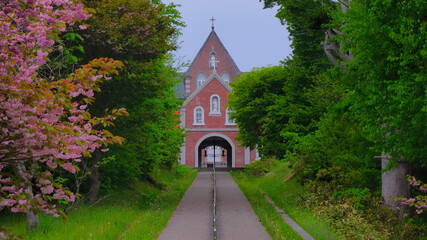 5月の曇天のトラピスト修道院2