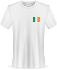 T-shirt with Ireland flag