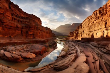 Fototapeta na wymiar View of a canyon