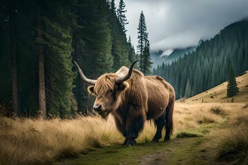yak in the forest