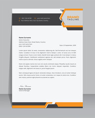 Creative and modern business letterhead, stationery and brand identity template design with A4 creative vector shape