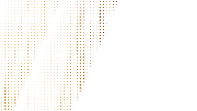Golden dotted lines abstract tech geometric background