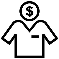 Trade Outline Vector Icons 

