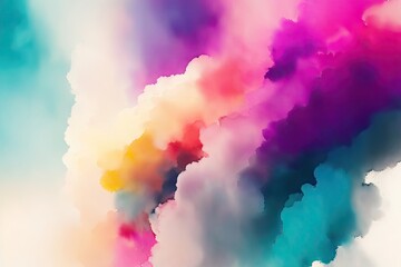 Fototapeta premium Abstract artistic watercolor splash background, ai generative