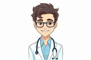 Fototapeta premium 男性の医者のイメージ：AI生成画像