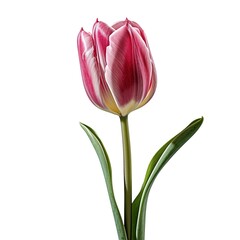 Tulip photo with on a white background
