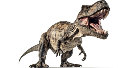 Tyrannosaurus rex isolated on white background